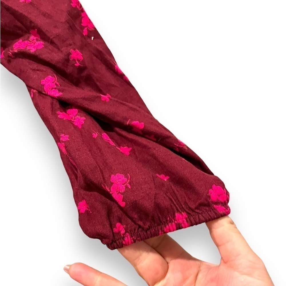 Universal Thread Maroon Blouse Top Medium - image 6